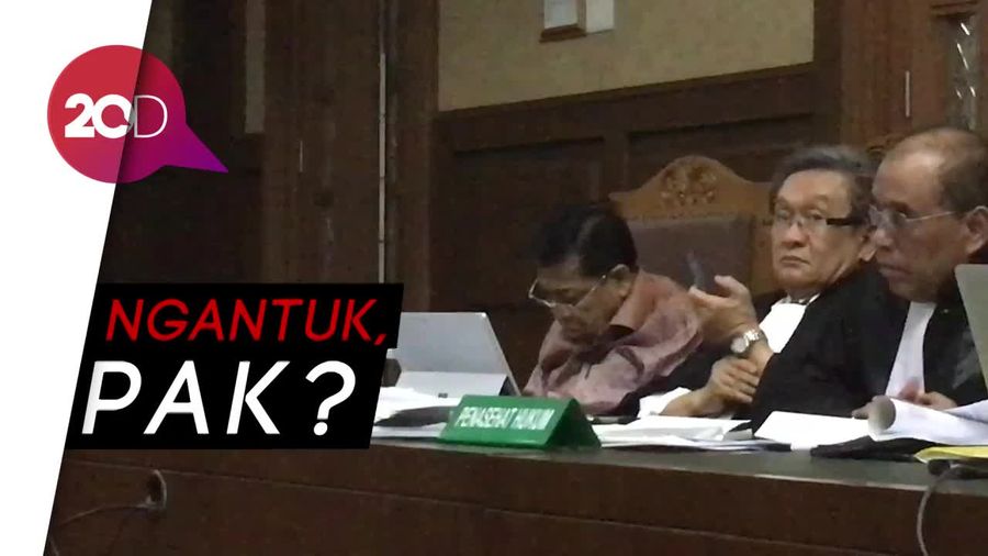 Duh... Setya Novanto Tidur di Tengah Sidang