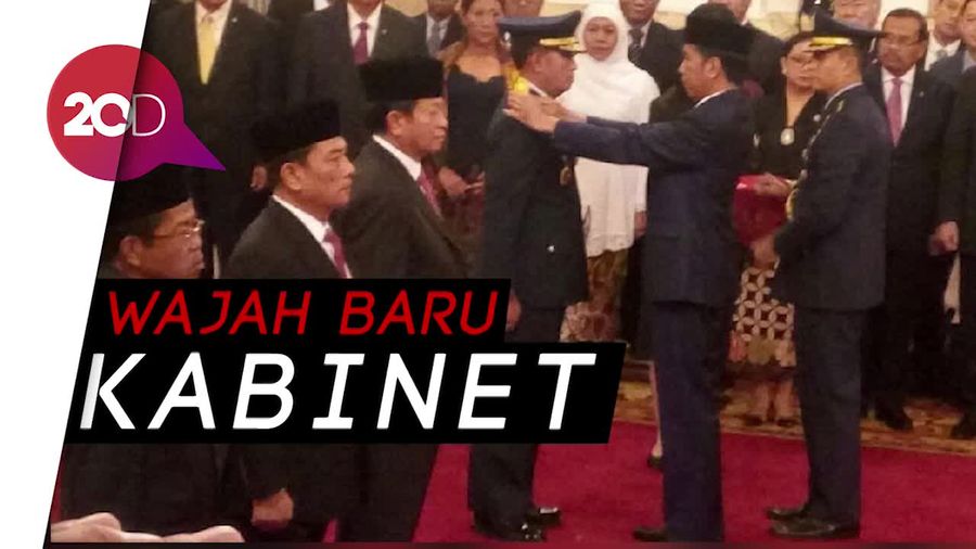 Resmi! Jokowi Lantik Menteri dan KSAU Baru
