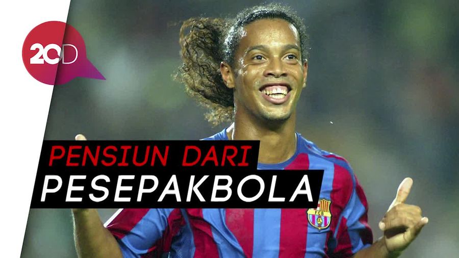 Ronaldinho Resmi Gantung Sepatu