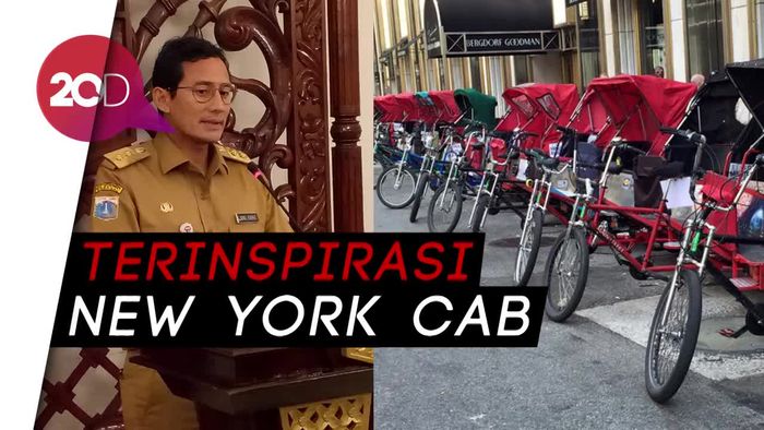 Alasan Sandi Hidupkan Becak di Jakarta 