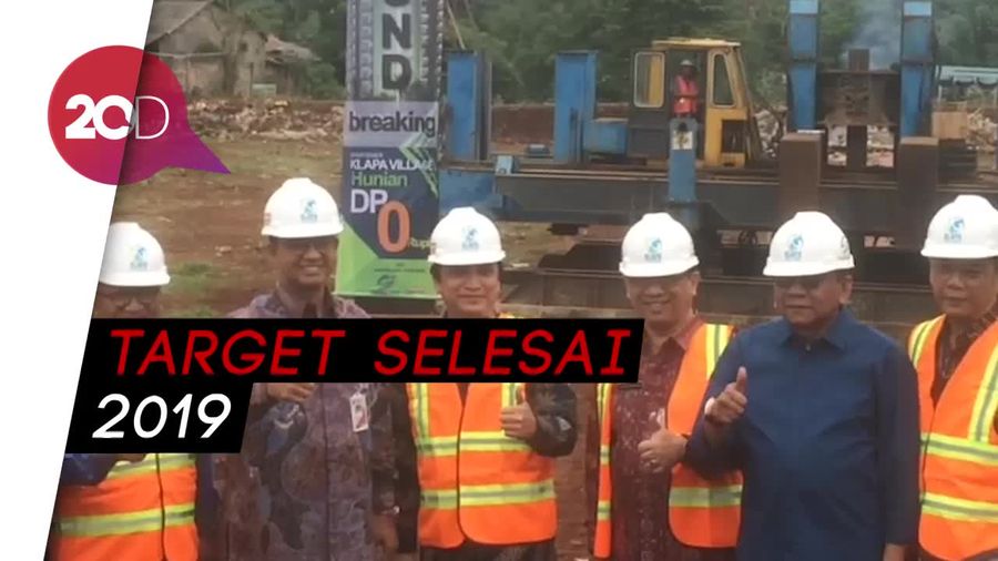 Anies Resmikan Pembangunan Rumah DP Rp 0 di Pondok Kelapa Jaktim
