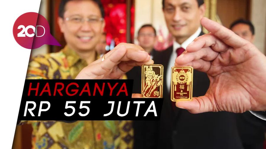 Sambut Imlek, Antam Luncurkan Emas Bermotif Shio Anjing