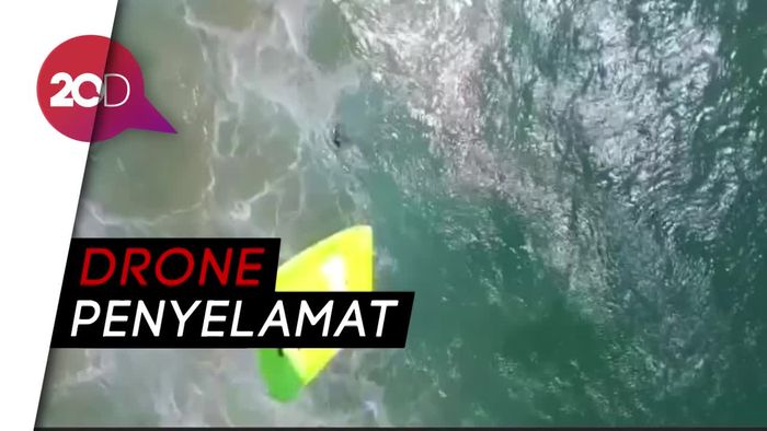 Pakai Drone, Dua Remaja Berhasil Diselamatkan