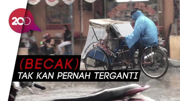 Becak Jakarta... Eksis Selalu di Hati Kaum Ibu