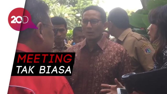 Usai Gempa, Sandi Ajak Dinkes DKI Meeting di Halaman Balai Kota