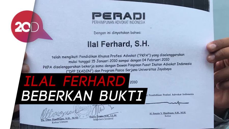 Diragukan Sebagai Pengacara, Ilal Ferhard Buka Suara