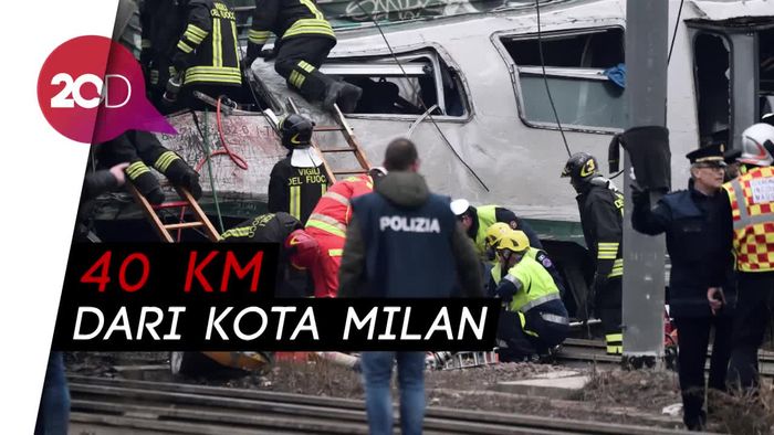 Kereta Tergelincir di Italia, 2 Orang Tewas