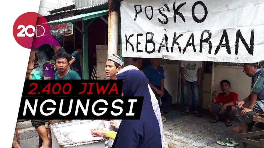 Video Sisa-sisa Kebakaran Dahsyat di Tamansari