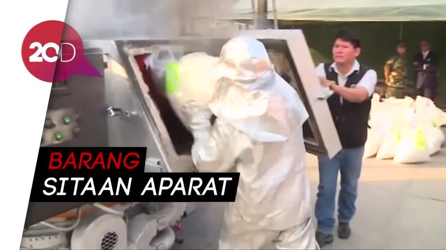  Begini Cara  Peru Musnahkan 8 Ton Narkoba