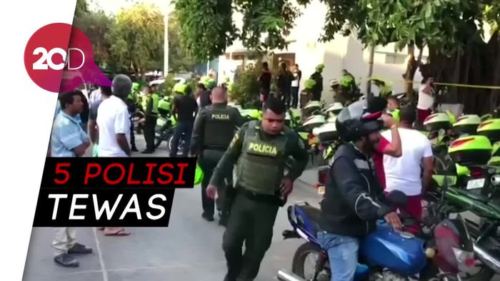 Kantor Polisi Kolombia Diserang Bom