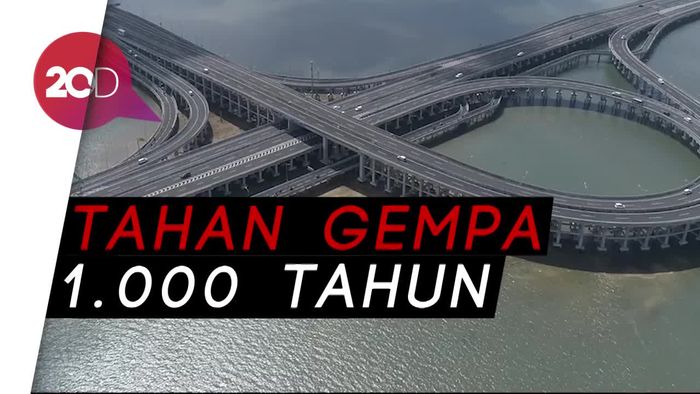 Indahnya Tol Bali Mandara Dilihat dari Atas, Terapung di Teluk Benoa