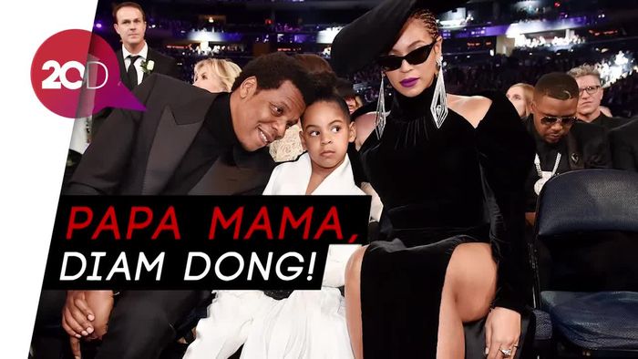 Aksi Lucu Blue Ivy Minta Jay-Z dan Beyonce Diam di Grammy 2018