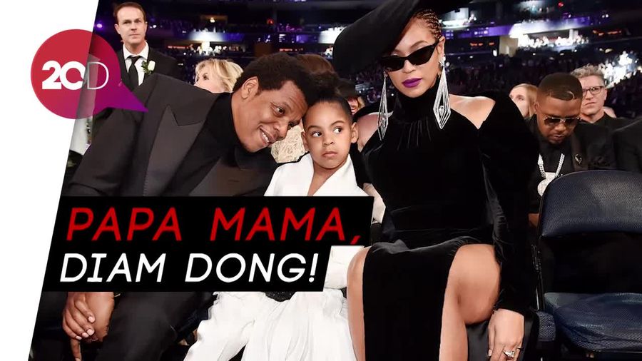 Aksi Lucu Blue Ivy Minta Jay-Z dan Beyonce Diam di Grammy 2018