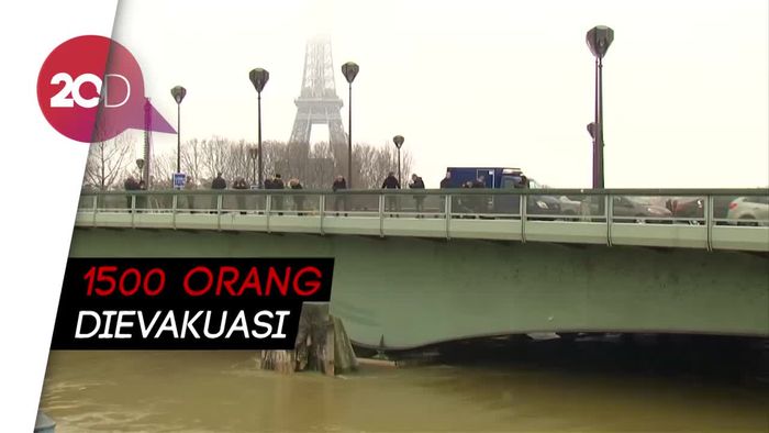 Sungai Seine Masih Meluap, 1500 Orang Dievakuasi