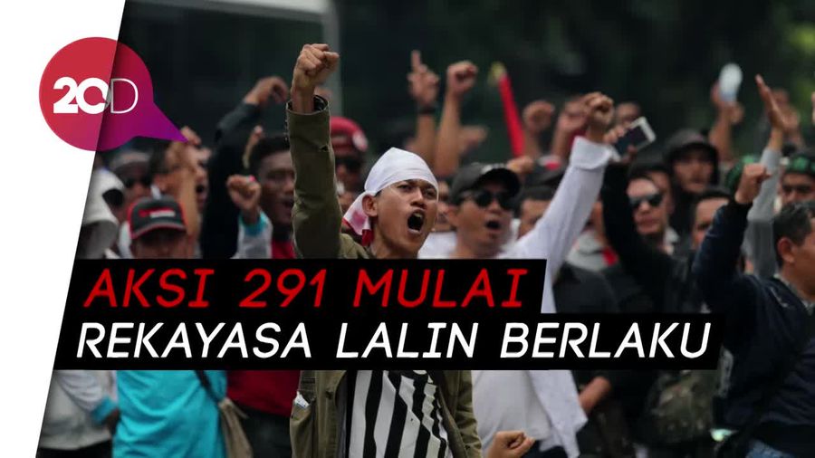 Ada Aksi 291, Polisi Tutup Jalan Medan Merdeka Barat
