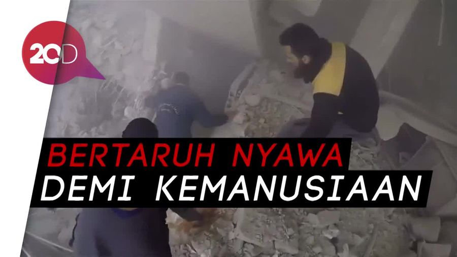 Aksi Relawan di Tengah Bombardir Peluru Artileri di Suriah