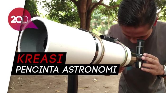 Teropong Paralon untuk Saksikan Super Blue Blood Moon