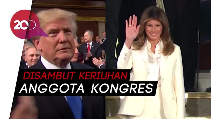 Suasana Pidato Kenegaraan Pertama Trump
