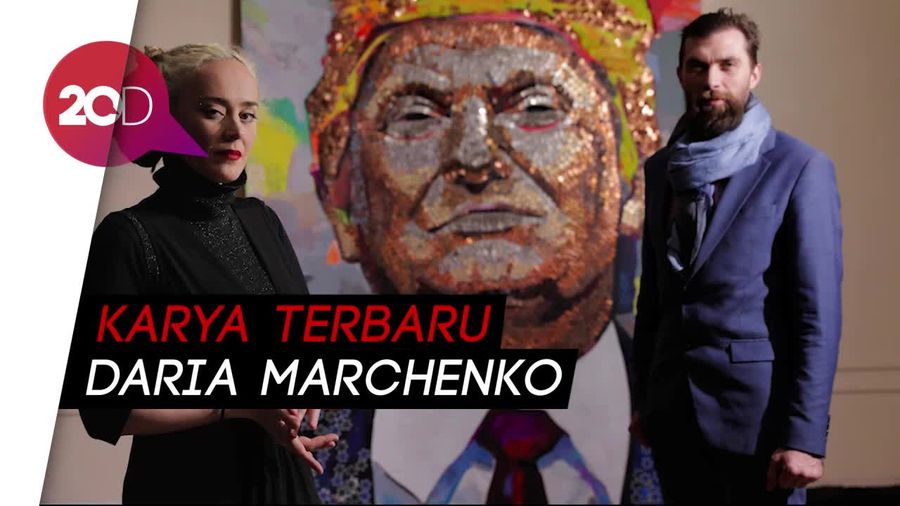 Begini Penampakan Lukisan Donald Trump dari Koin Kasino