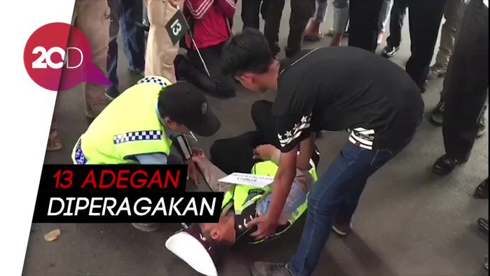 Polisi Gelar Rekonstruksi Kasus Penyeretan Polantas di Matraman