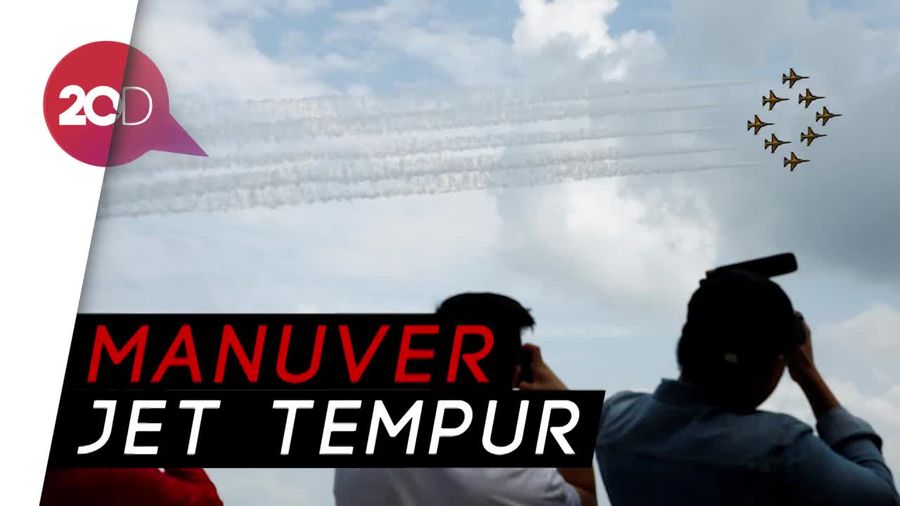 Keren! Manuver Pesawat Tempur di Singapore Airshow 2018