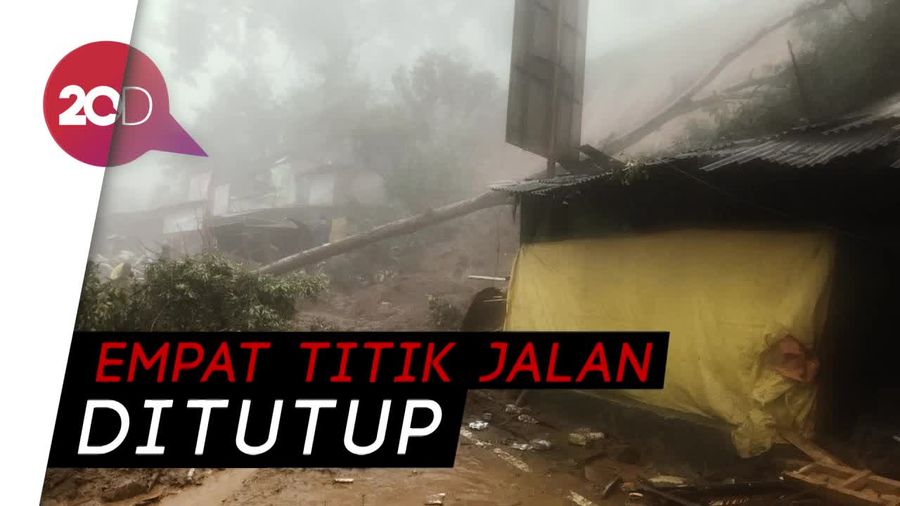 Curah Hujan Tinggi Sebabkan Longsor di Wilayah Puncak