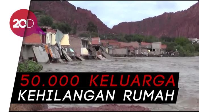 Dahsyatnya Banjir Bandang di Bolivia