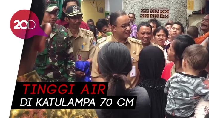 Tinjau Banjir di Kebon Pala, Anies: Tak Khawatir Banjir Susulan