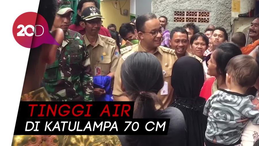 Tinjau Banjir di Kebon Pala, Anies: Tak Khawatir Banjir Susulan