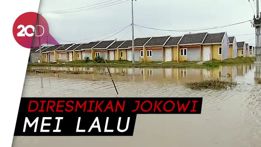 Kompleks Rumah DP 1% Jokowi Terendam Banjir