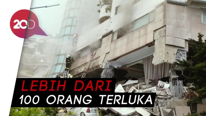 Parah! Gempa Taiwan Tewaskan 2 Orang dan Robohkan Bangunan