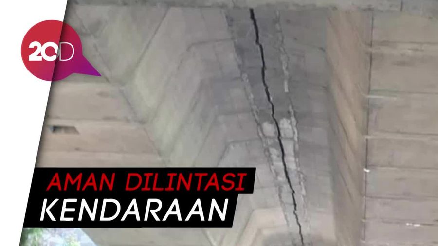Beredar Foto Flyover Busway Tendean Retak, Begini Penjelasannya