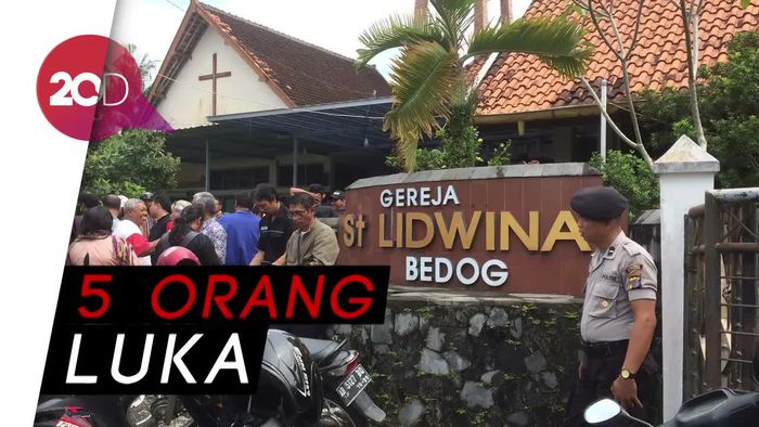 Penyerangan Gereja St Lidwina, 5 Orang Luka