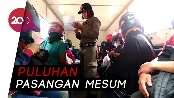 Hmm…22 Pasangan Mesum Terjaring Razia di Hari Valentine