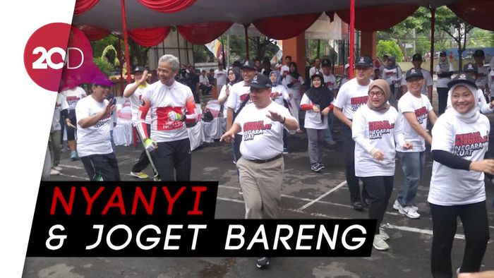 Keseruan Kampanye Damai Paslon Pilkada Jawa Tengah 2018