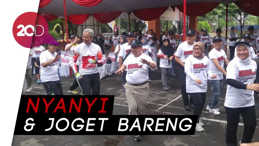 Keseruan Kampanye Damai Paslon Pilkada Jawa Tengah 2018