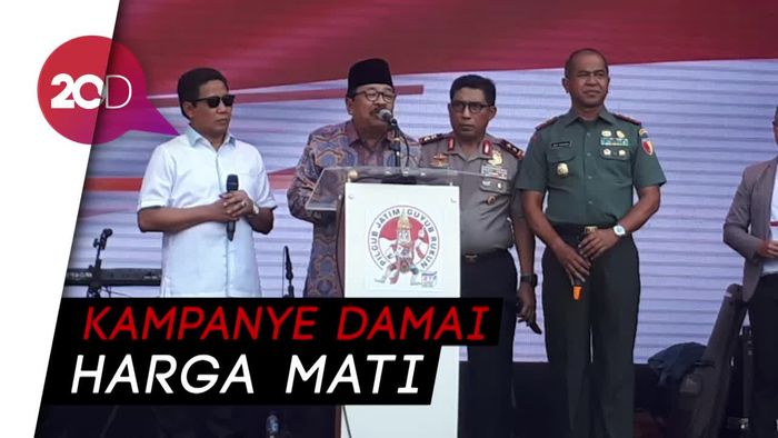 Kemeriahan Komitmen Kampanye Damai di Pilgub Jatim 2018