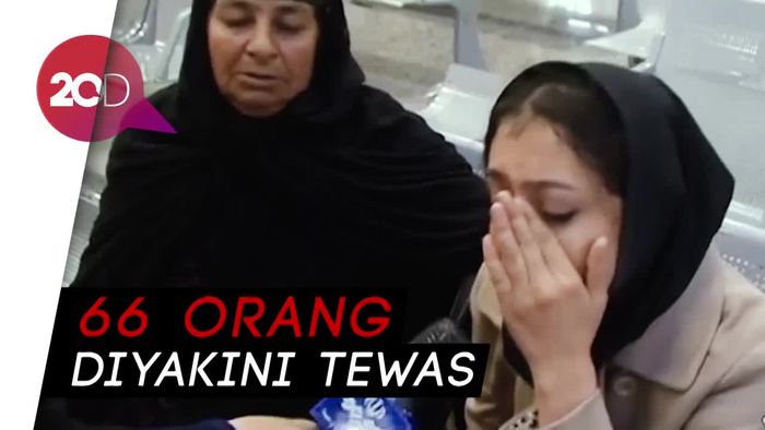 Suasana Haru Keluarga Korban Kecelakaan Pesawat Iran