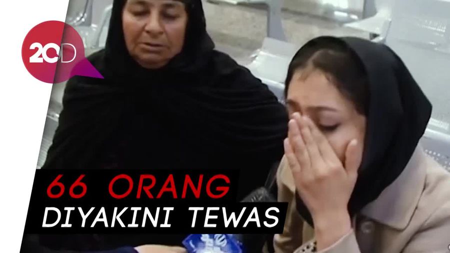 Suasana Haru Keluarga Korban Kecelakaan Pesawat Iran