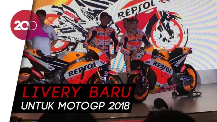 Lewat Marquez dan Pedrosa, Honda Pamer Livery RC213V 2018