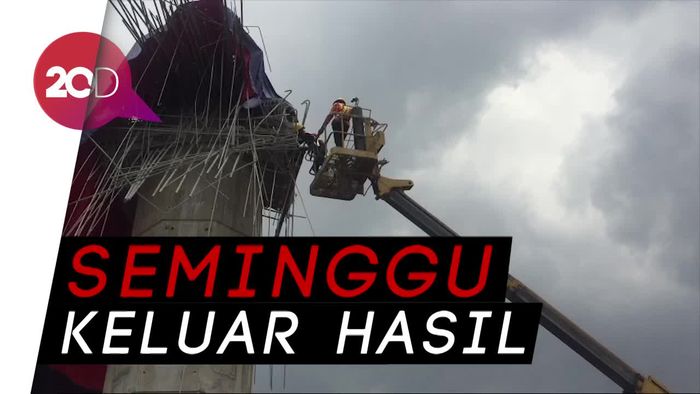 Puslabfor Lanjutkan Pemeriksaan Bekisting Pierhead Tol Becakayu