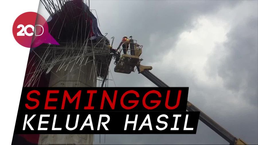 Puslabfor Lanjutkan Pemeriksaan Bekisting Pierhead Tol Becakayu