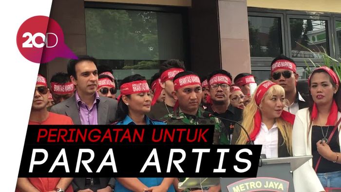 Kerja Sama Berantas Narkoba, Polisi dan Artis Tanda Tangan MoU