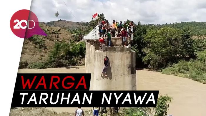 Belum Diresmikan, Jembatan Ambrol Duluan