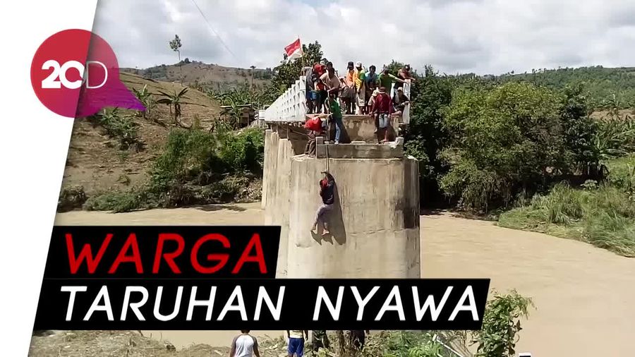 Belum Diresmikan, Jembatan Ambrol Duluan