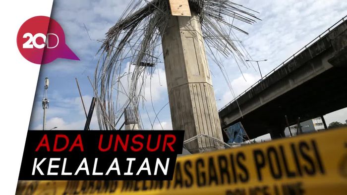 Polisi Tetapkan Dua Tersangka Kasus Ambruknya Tol Becakayu