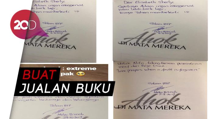 Sederet Goresan Tinta Ahok dari Penjara
