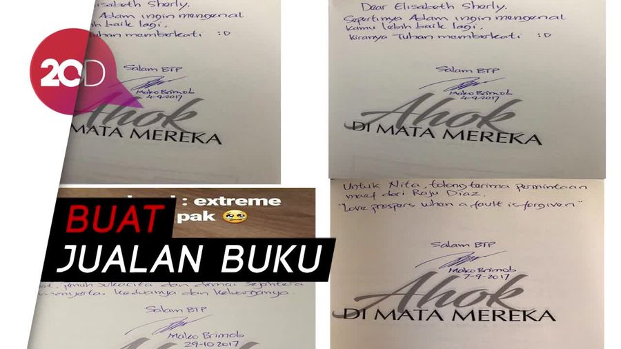 Sederet Goresan Tinta Ahok dari Penjara