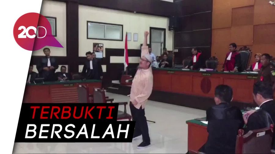 Divonis 1,5 Tahun Penjara, Jonru Teriak Takbir
