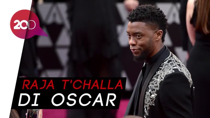 Netizen Puji Gaya Raja Wakanda Chadwick Boseman di Oscar 2018
